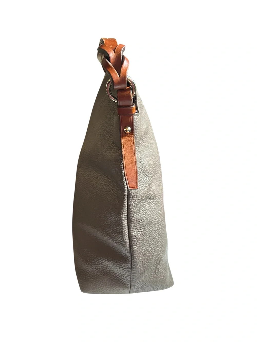 Dooney & Bourke Pebble Grain Leather Sloane Dixon Hobo Elephant Bag